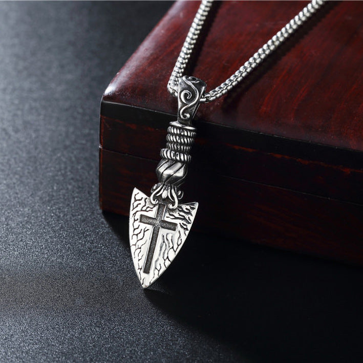 Wholesale Stainless Steel Cross Couple Necklace